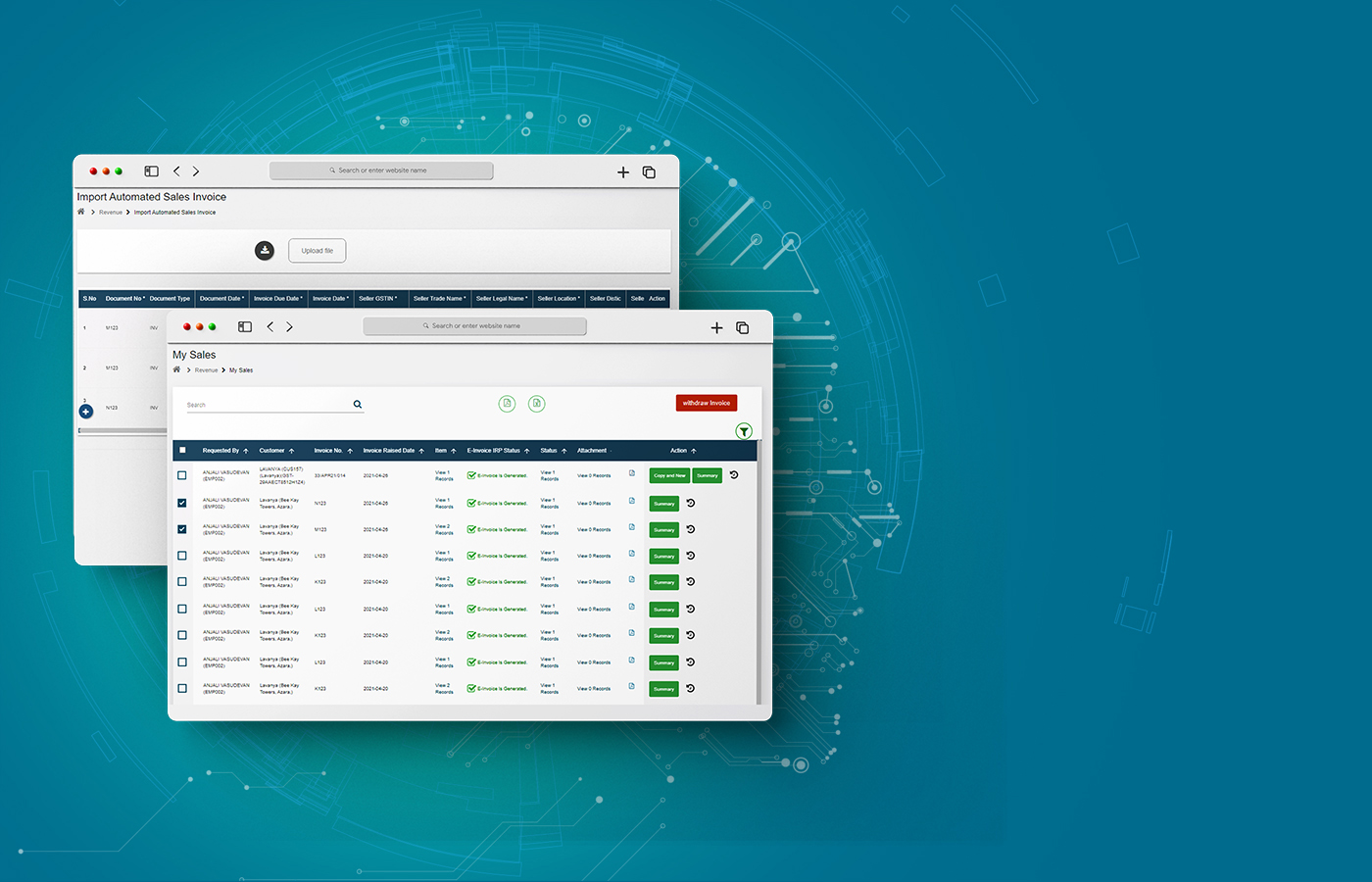 cloud erp e-invoicing