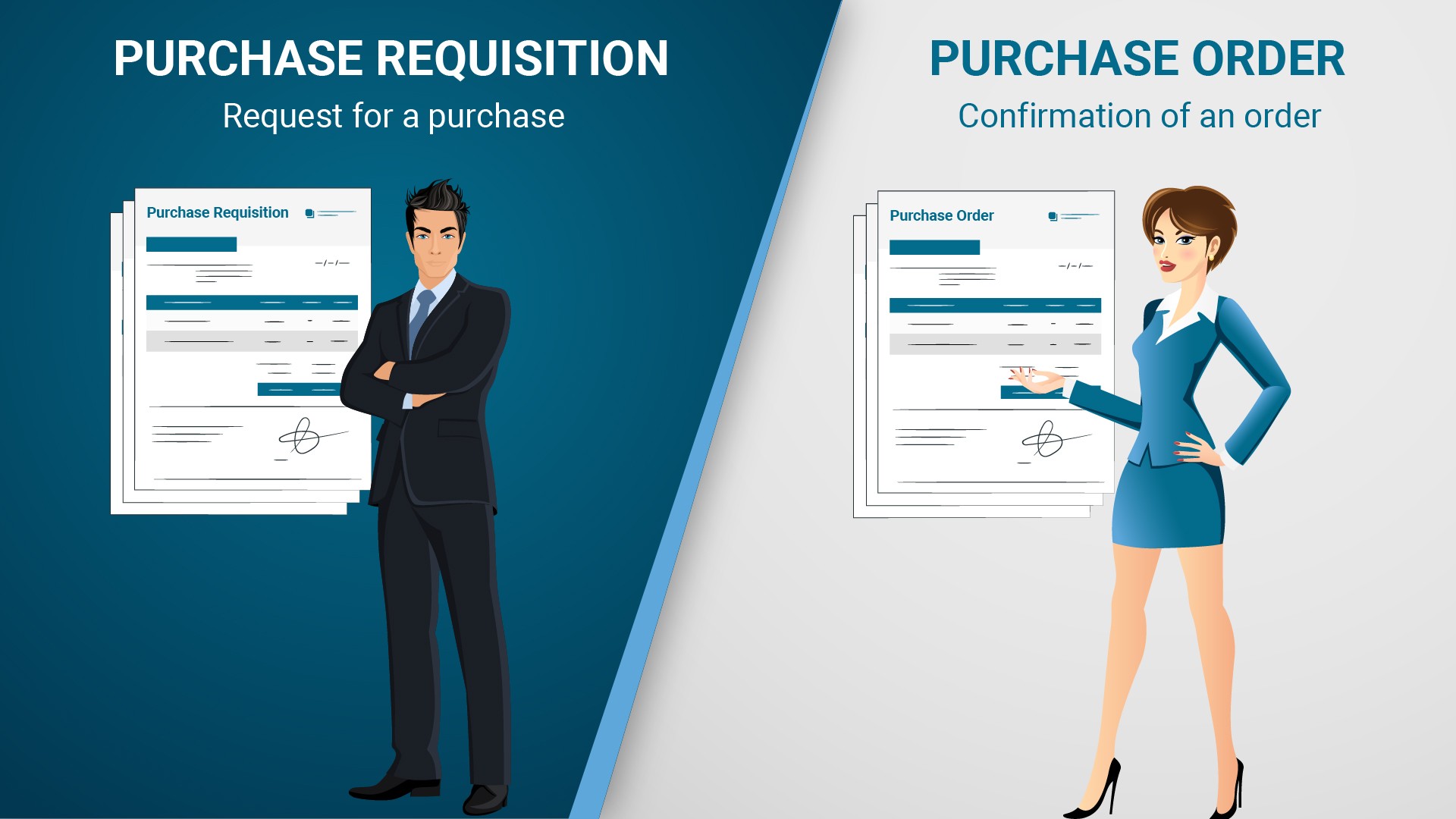 difference between purchase requisition and purchase order 